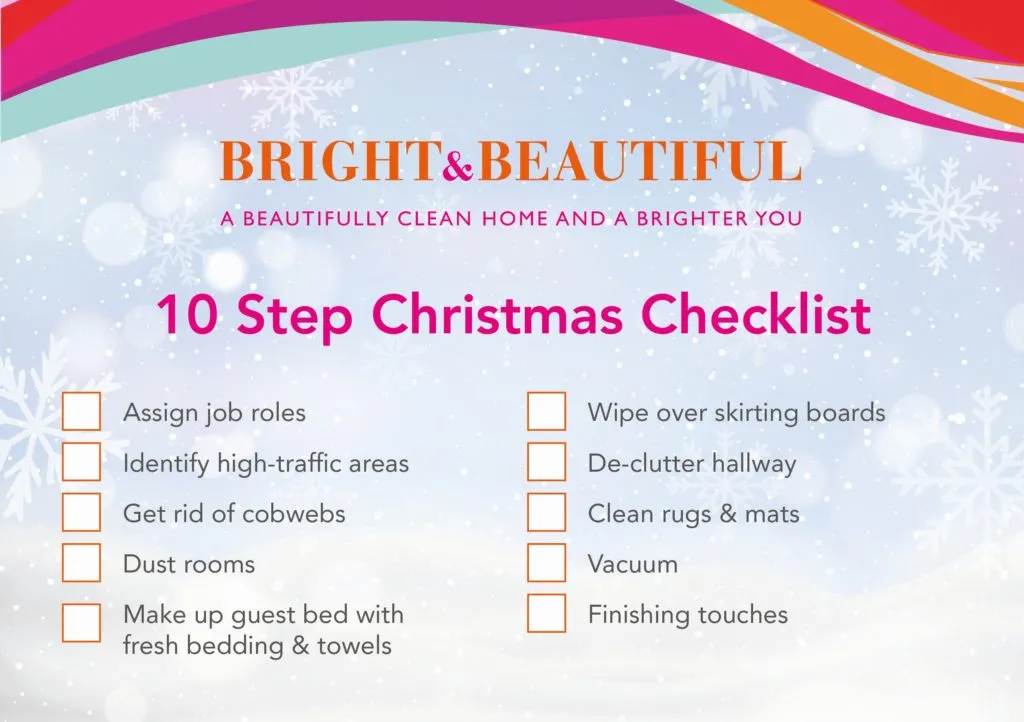 10 step Christmas cleaning checklist