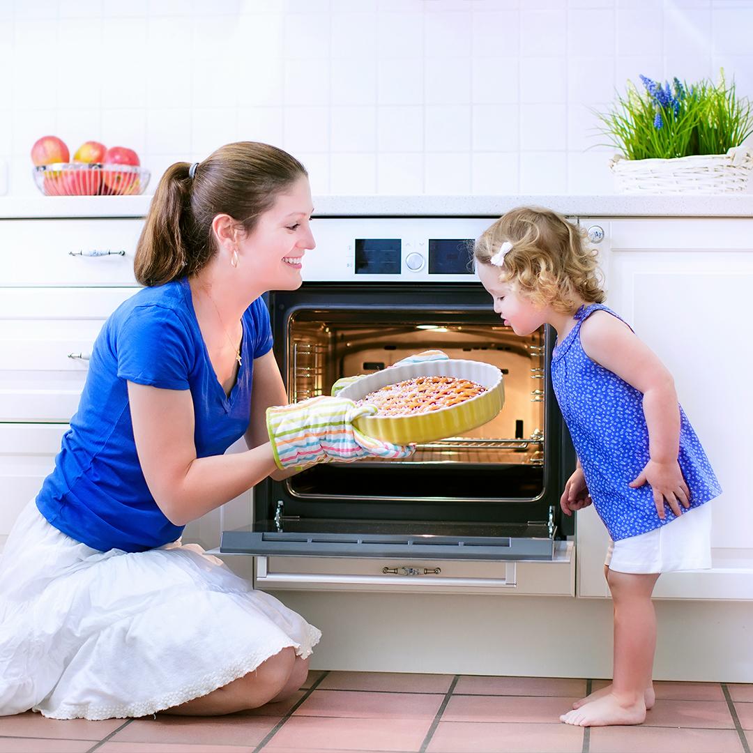 Mother And Child Cooking